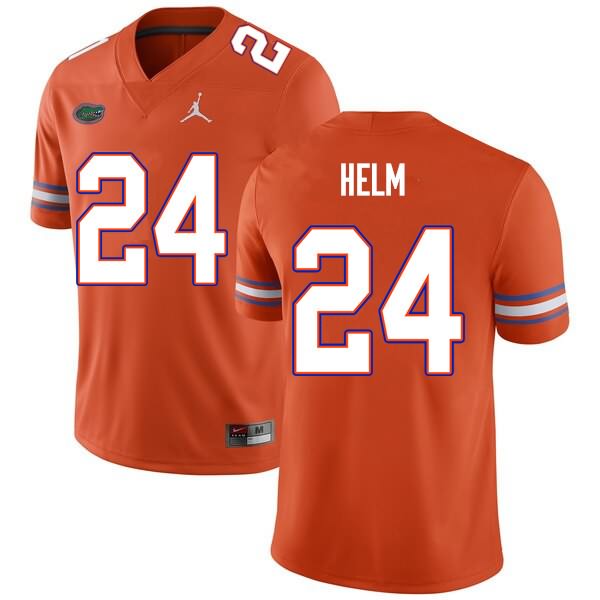 Men's NCAA Florida Gators Avery Helm #24 Stitched Authentic Nike Orange College Football Jersey JCS3265GN